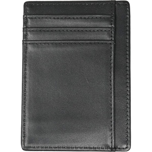 image:imageFunky Junque Mens Minimal Leather Wallet Slim RFID Blocking Card and ID Case Holder with Front ID Window BlackBlack