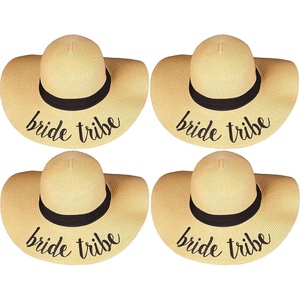 image:imageFunky Junque Paper Straw Sun Hat Packable Wide Brim Ponytail Hole  Lightweight paper sun hat with ponytail slot for the beach pool music festivals gardening amp boating4 Bride Tribe