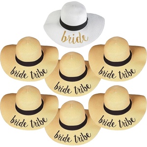 image:imageFunky Junque Paper Straw Sun Hat Packable Wide Brim Ponytail Hole  Lightweight paper sun hat with ponytail slot for the beach pool music festivals gardening amp boating1 Bride  6 Bride Tribe
