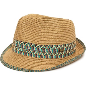 image:imageFunky Junque Short Brim Fedora Packable Sun Hat for Women  Adjustable Fedora sun hat with UPF 50 drawstring for vacations beaches festivals brunch amp garden parties1  Blue