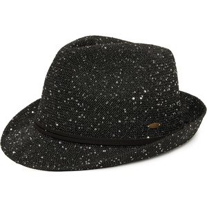 image:imageFunky Junque Short Brim Fedora Packable Sun Hat for Women  Adjustable Fedora sun hat with UPF 50 drawstring for vacations beaches festivals brunch amp garden partiesSequin  Black