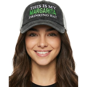 image:imageFunky Junque This is My Drinking Mesh Trucker Hat  Lightweight Cotton Cap with Sun Protection Golf Beach and Casual Casual Caps for WomenThis is My Drinking Hat  Margarita