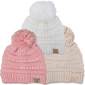 image:imageFunky Junque Toddler Pom Beanie  Kids Winter Hat for Ages 14 Baby Boy amp Girl Knit Beanies Warm Cozy Knit Snow Hats3 Pack  Ivory  Beige  Indi Pink