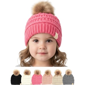 image:imageFunky Junque Toddler Pom Beanie  Kids Winter Hat for Ages 14 Baby Boy amp Girl Knit Beanies Warm Cozy Knit Snow HatsCandy Pink Faux Fur Pom