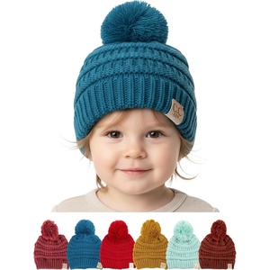 image:imageFunky Junque Toddler Pom Beanie  Kids Winter Hat for Ages 14 Baby Boy amp Girl Knit Beanies Warm Cozy Knit Snow HatsTeal