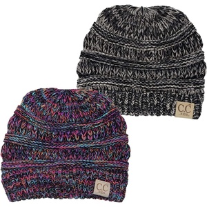 image:imageFunky Junque Toddler Winter Hat Ages 14 Soft Knit Beanie for Boys amp Girls Cozy Warm Kids Beanies for Cold Weather2 Pack  GreyBlack 31  Kaleidoscope 32