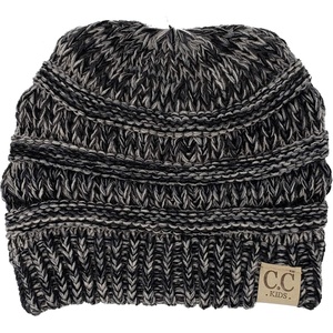 image:imageFunky Junque Toddler Winter Hat Ages 14 Soft Knit Beanie for Boys amp Girls Cozy Warm Kids Beanies for Cold Weather4 Tone Mix  Black  Dark Melange Grey  Heather Grey  Beige