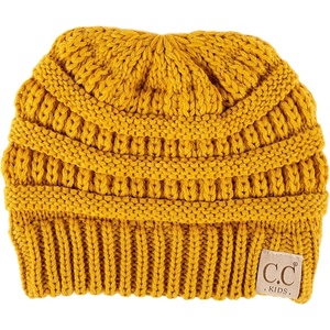 image:imageFunky Junque Toddler Winter Hat Ages 14 Soft Knit Beanie for Boys amp Girls Cozy Warm Kids Beanies for Cold WeatherMustard