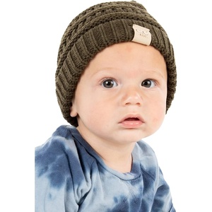 image:imageFunky Junque Toddler Winter Hat Ages 14 Soft Knit Beanie for Boys amp Girls Cozy Warm Kids Beanies for Cold WeatherNew Olive