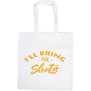 image:imageFunky Junque Tote Bag for Women Canvas Beach Bag Bachelorette Bridal Party Gifts Cute Reusable Shopping Grocery BagsIll Bring the Shots Orange