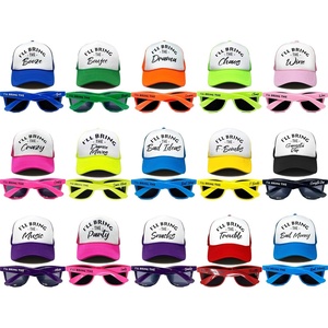 image:imageFunky Junque Trucker Hat amp Sunglasses Set for Women  Bachelorette Party Favors Girls Trip Bridesmaid Gifts15  Hats  Sunnies  Snack Pack