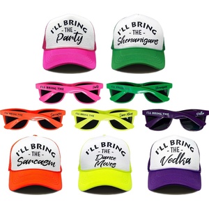 image:imageFunky Junque Trucker Hat amp Sunglasses Set for Women  Bachelorette Party Favors Girls Trip Bridesmaid Gifts5  Hats  Sunglasses  Club Pack