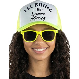 image:imageFunky Junque Trucker Hat amp Sunglasses Set for Women  Bachelorette Party Favors Girls Trip Bridesmaid GiftsDance Moves  Hat  Sunglasses Set Neon Yellow