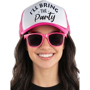image:imageFunky Junque Trucker Hat amp Sunglasses Set for Women  Bachelorette Party Favors Girls Trip Bridesmaid GiftsParty  Hat  Sunglasses Set Hot Pink