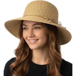 image:imageFunky Junque Wide Brim Panama Sun Hat Womens Packable Straw  Lightweight paper hat with adjustable drawstring for beach trips vacations summer getaways amp everyday wearTwisted Straw Rope Trim  Natural Mix