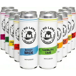 image:imageSlim Can Cooler  Tipsy by Noon  7 Pack  Insulated slim can cooler with funny designs for beach bachelorettes bridal showers pool parties amp girls weekendsAint No Laws  10 pk  Bach Party Set