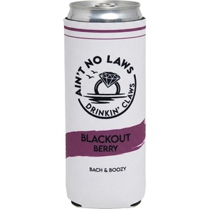 image:imageSlim Can Cooler  Tipsy by Noon  7 Pack  Insulated slim can cooler with funny designs for beach bachelorettes bridal showers pool parties amp girls weekendsBlackout Berry