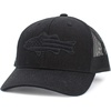 image:imageFunky Junque American Flag Trucker Hat  Adjustable Cotton Cap with Sun Protection Golf Beach and Vacation Trendy Caps for MenBig Fish W Flag Fill  Black