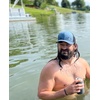 image:imageFunky Junque American Flag Trucker Hat  Adjustable Cotton Cap with Sun Protection Golf Beach and Vacation Trendy Caps for MenMountain River Tree  BlueBlack