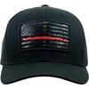image:imageFunky Junque American Flag Trucker Hat  Adjustable Cotton Cap with Sun Protection Golf Beach and Vacation Trendy Caps for MenTactical Flag  BlackBlack W Red Flag Mesh