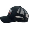image:imageFunky Junque American Flag Trucker Hat  Adjustable Cotton Cap with Sun Protection Golf Beach and Vacation Trendy Caps for MenTactical Flag  BlackBlack W Red Flag Mesh