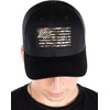 image:imageFunky Junque American Flag Trucker Hat  Adjustable Cotton Cap with Sun Protection Golf Beach and Vacation Trendy Caps for MenTactical Flag  BlackGreen Camo Flag Mesh