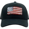 image:imageFunky Junque American Flag Trucker Hat  Adjustable Cotton Cap with Sun Protection Golf Beach and Vacation Trendy Caps for MenTactical Flag  BlackRed  White   Blue Flag Mesh