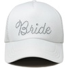 image:imageFunky Junque Bachelorette Trucker Hat for Women  Rhinestone Cowgirl Cap Bridal Shower Gifts Bride Party FavorsBride White