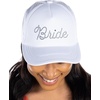 image:imageFunky Junque Bachelorette Trucker Hat for Women  Rhinestone Cowgirl Cap Bridal Shower Gifts Bride Party FavorsBride White