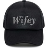image:imageFunky Junque Bachelorette Trucker Hat for Women  Rhinestone Cowgirl Cap Bridal Shower Gifts Bride Party FavorsWifey Black