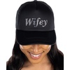 image:imageFunky Junque Bachelorette Trucker Hat for Women  Rhinestone Cowgirl Cap Bridal Shower Gifts Bride Party FavorsWifey Black