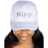 image:imageFunky Junque Bachelorette Trucker Hat for Women  Rhinestone Cowgirl Cap Bridal Shower Gifts Bride Party FavorsWifey White