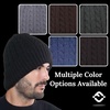 image:imageFunky Junque Basics Winter Thick Cable Knit Beanie Hat Fleece Lined Soft Chunky Warm Toboggan Skull Cap for Men WomenBlack