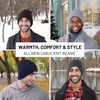 image:imageFunky Junque Basics Winter Thick Cable Knit Beanie Hat Fleece Lined Soft Chunky Warm Toboggan Skull Cap for Men WomenBlack