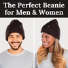 image:imageFunky Junque Basics Winter Thick Cable Knit Beanie Hat Fleece Lined Soft Chunky Warm Toboggan Skull Cap for Men WomenBrown