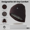 image:imageFunky Junque Basics Winter Thick Cable Knit Beanie Hat Fleece Lined Soft Chunky Warm Toboggan Skull Cap for Men WomenBrown