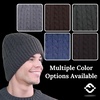 image:imageFunky Junque Basics Winter Thick Cable Knit Beanie Hat Fleece Lined Soft Chunky Warm Toboggan Skull Cap for Men WomenCharcoal