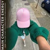 image:imageFunky Junque Blank Mesh Foam Lightweight Snapback Trucker Hat  Lightweight Foam Trucker Hat with Breathable Mesh Back Golf Beach and Street Style Trendy Trucker Hats for MenLight Pink