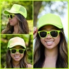 image:imageFunky Junque Blank Mesh Foam Lightweight Snapback Trucker Hat  Lightweight Foam Trucker Hat with Breathable Mesh Back Golf Beach and Street Style Trendy Trucker Hats for MenHat Neon Yellow  Sunglasses Neon Yellow