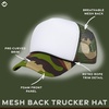 image:imageFunky Junque Blank Mesh Foam Lightweight Snapback Trucker Hat  Lightweight Foam Trucker Hat with Breathable Mesh Back Golf Beach and Street Style Trendy Trucker Hats for MenWhiteCamo