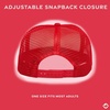 image:imageFunky Junque Blank Mesh Foam Lightweight Snapback Trucker Hat  Lightweight Foam Trucker Hat with Breathable Mesh Back Golf Beach and Street Style Trendy Trucker Hats for MenWhiteRed