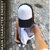 image:imageFunky Junque Blank Mesh Foam Lightweight Snapback Trucker Hat  Lightweight Foam Trucker Hat with Breathable Mesh Back Golf Beach and Street Style Trendy Trucker Hats for MenWhiteBlack