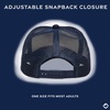 image:imageFunky Junque Blank Mesh Foam Lightweight Snapback Trucker Hat  Lightweight Foam Trucker Hat with Breathable Mesh Back Golf Beach and Street Style Trendy Trucker Hats for MenWhiteNavy