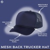 image:imageFunky Junque Blank Mesh Foam Lightweight Snapback Trucker Hat  Lightweight Foam Trucker Hat with Breathable Mesh Back Golf Beach and Street Style Trendy Trucker Hats for MenNavy