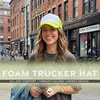 image:imageFunky Junque Blank Mesh Foam Lightweight Snapback Trucker Hat  Lightweight Foam Trucker Hat with Breathable Mesh Back Golf Beach and Street Style Trendy Trucker Hats for MenWhiteNeon Yellow