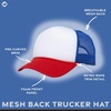 image:imageFunky Junque Blank Mesh Foam Lightweight Snapback Trucker Hat  Lightweight Foam Trucker Hat with Breathable Mesh Back Golf Beach and Street Style Trendy Trucker Hats for MenWhiteRedRoyal Blue