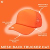 image:imageFunky Junque Blank Mesh Foam Lightweight Snapback Trucker Hat  Lightweight Foam Trucker Hat with Breathable Mesh Back Golf Beach and Street Style Trendy Trucker Hats for MenNeon Orange