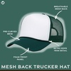 image:imageFunky Junque Blank Mesh Foam Lightweight Snapback Trucker Hat  Lightweight Foam Trucker Hat with Breathable Mesh Back Golf Beach and Street Style Trendy Trucker Hats for MenWhiteDark Green