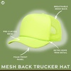 image:imageFunky Junque Blank Mesh Foam Lightweight Snapback Trucker Hat  Lightweight Foam Trucker Hat with Breathable Mesh Back Golf Beach and Street Style Trendy Trucker Hats for Men3 Pack  Neon Yellow All