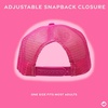 image:imageFunky Junque Blank Mesh Foam Lightweight Snapback Trucker Hat  Lightweight Foam Trucker Hat with Breathable Mesh Back Golf Beach and Street Style Trendy Trucker Hats for MenWhiteHot Pink